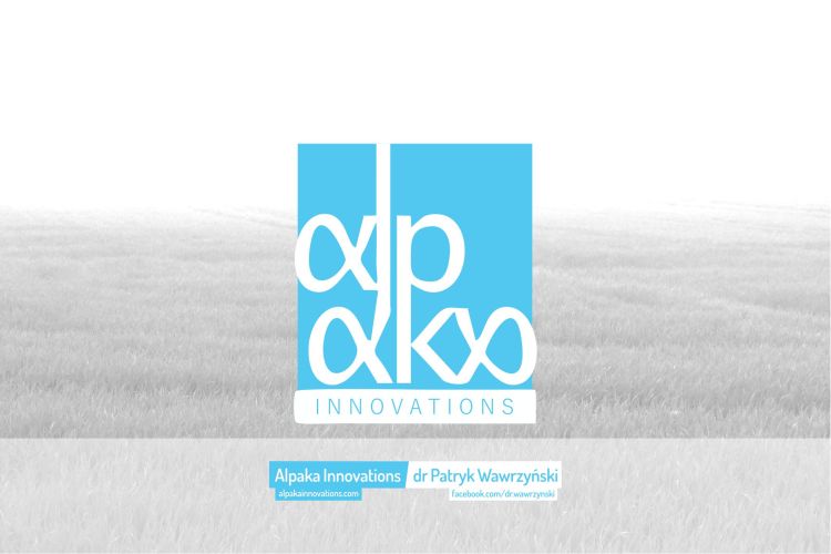 Logotyp Alpaka Innovations, innowacyjnego przedsiębiorstwa specjalizującego się w badaniu emocji.
